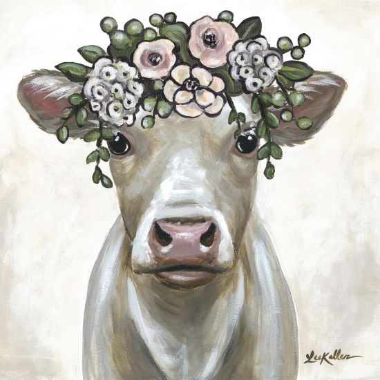 Lee Keller Licensing LK168LIC - LK168LIC - Milkshake Cow with Flowers - 0  from Penny Lane