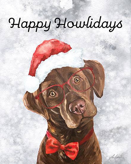 Lee Keller LK190 - LK190 - Happy Howlidays - 12x16 Christmas, Holidays, Dog, Pets, Whimsical, Happy Howlidays, Typography, Signs, Bowtie, Santa's Hat, Winter from Penny Lane