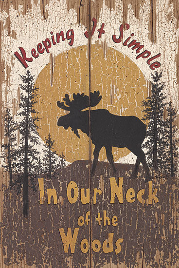 Linda Spivey LS1288 - Keeping it Simple - Moose, Lodge, Moon from Penny Lane Publishing