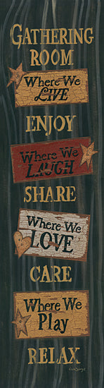 Linda Spivey LS1424D - LS1424D - Gathering Room - 36x12 Gathering Room, Rustic, Stars, Signs, Family from Penny Lane