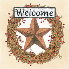 LS1625 - Barn Star Welcome Wreath - 12x12