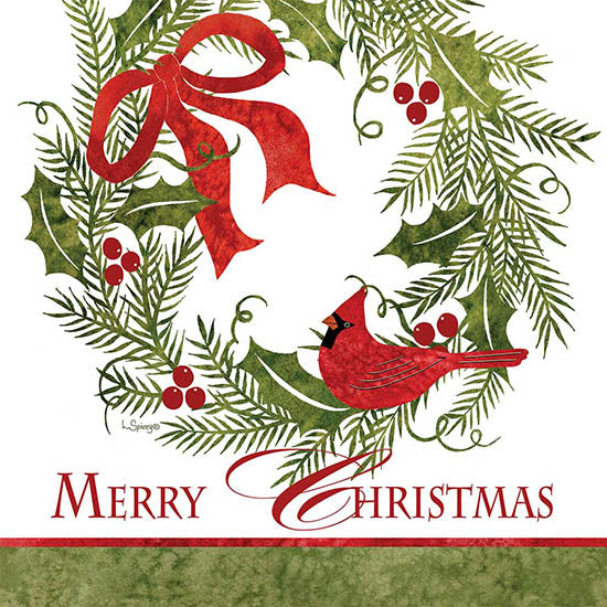 Linda Spivey Licensing LS1807 - LS1807 - Merry Christmas Cardinal Wreath II - 0  from Penny Lane