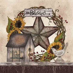 LS1902 - Blessed Barn Star Wreath - 12x12