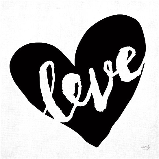 Lux + Me Designs LUX256 - LUX256 - Love    - 12x12 Love, Heart, Black & White, Signs from Penny Lane