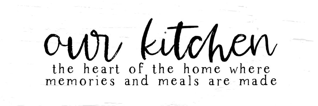 Lux + Me Designs LUX280A - LUX280A - Our Kitchen - 36x12 Kitchen, Heart of the Home, Memories, Family, Black & White, Signs from Penny Lane