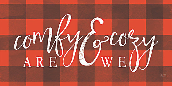Lux + Me Designs LUX336 - LUX336 - Comfy & Cozy - 18x9 Comfy & Cozy are We, Christmas, Holidays, Black & Red Plaid, Lodge from Penny Lane