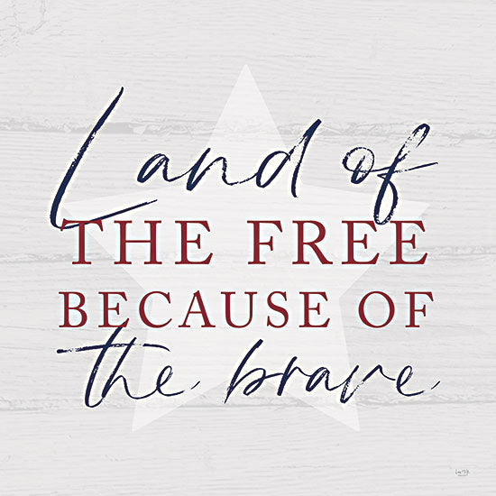 Lux + Me Designs LUX378 - LUX378 - Land of the Free - 12x12 Land of the Free, America, USA, Patriotic, Signs from Penny Lane