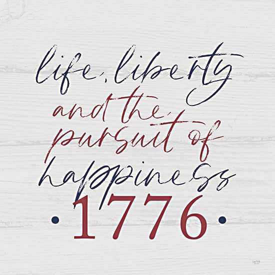 Lux + Me Designs LUX379 - LUX379 - Pursuit of Happiness - 12x12 Pursuit of Happiness, 1776, America, Declaration of Independence, Patriotic from Penny Lane