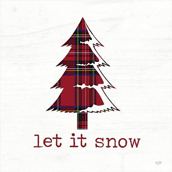 Lux + Me Designs LUX393 - LUX393 - Let It Snow - 12x12 Let It Snow, Christmas Trees, Plaid, Holidays, Christmas, Lodge from Penny Lane