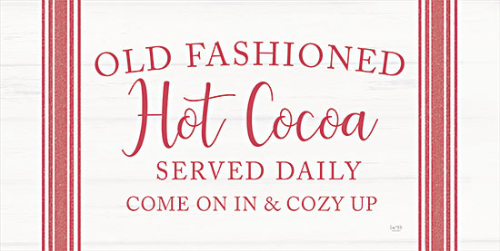 Lux + Me Designs LUX397 - LUX397 - Hot Cocoa - 18x9 Hot Cocoa, Old Fashioned, Red & White, Linen Tea Towels, Holidays, Signs from Penny Lane