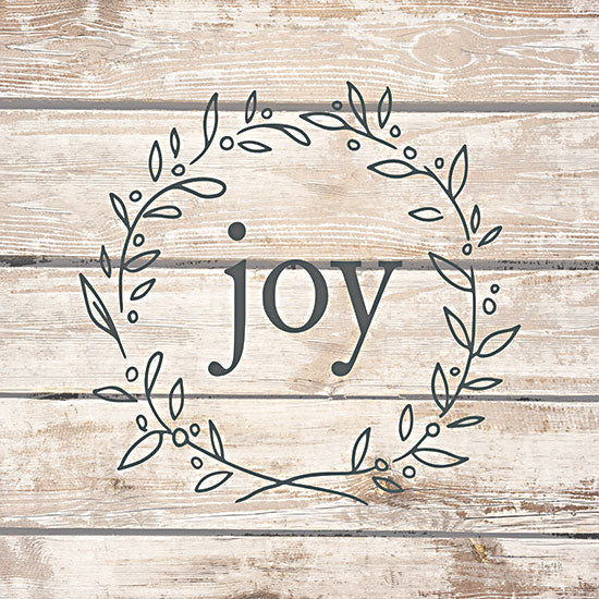 Lux + Me Designs LUX402 - LUX402 - Joy - 12x12 Inspirational, Joy, Typography, Signs, Textual Art, Wreath, Wood Background from Penny Lane