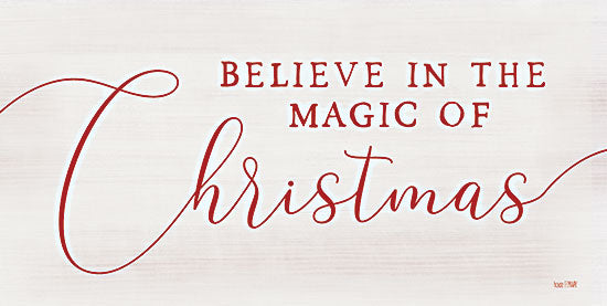 Lux + Me Designs LUX565 - LUX565 - Magic of Christmas - 18x9 Christmas, Holidays, Typography, Signs, Believe in the Magic of Christmas, Winter, Red & White from Penny Lane
