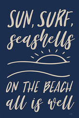 LUX630 - Sun, Surf, Seashells - 12x18