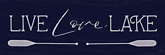 Lux + Me Designs LUX688A - LUX688A - Live, Love, Lake - 36x12 Live, Love, Lake, Leisure, Summer, Coastal, Blue & White, Typography, Signs from Penny Lane