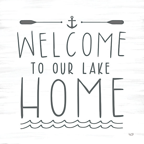 Lux + Me Designs LUX689 - LUX689 - Welcome to Our Lake Home   - 12x12 Lake Home, Welcome to Our Lake Home, Typography, Signs, Textual Art, Leisure, Lake House, Summer from Penny Lane