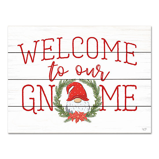 Lux + Me Designs LUX716PAL - LUX716PAL - Welcome to Our Gnome - 16x12 Welcome to Our Home, Gnomes, Christmas, Holidays, Whimsical, Typography, Signs from Penny Lane