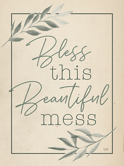 Lux + Me Designs LUX850 - LUX850 - Bless This Beautiful Mess - 12x16 Humor, Typography, Signs, Greenery, Framed from Penny Lane