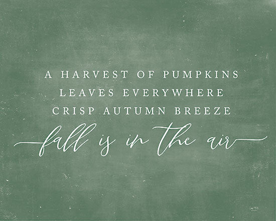 Lux + Me Designs LUX907 - LUX907 - Fall is in the Air      - 16x12 Fall, Fall is in the Air, Typography, Signs, Green & White from Penny Lane