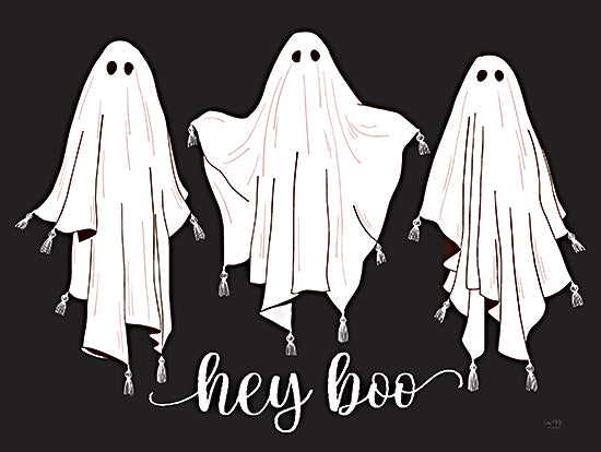 Lux + Me Designs LUX942 - LUX942 - Hey Boo - 16x12 Halloween, Hey Boo, Typography, Signs, Textual Art, Ghosts, Black & White from Penny Lane