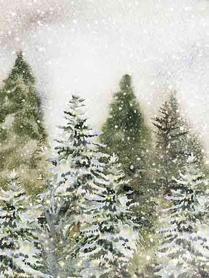 Lux + Me Designs LUX945 - LUX945 - Snowy Trees - 12x16 Winter, Snow, Trees, Pine Trees, Christmas Trees, Tree Farm, Landscape, Snowy Trees from Penny Lane