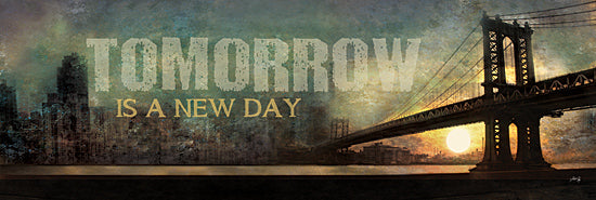 Marla Rae MA605 - MA605 - Tomorrow is a New Day - 36x12 Tomorrow is a New Day, Bridge, Cityscape, Sun, Signs from Penny Lane