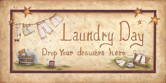 Mary Ann June MARY180A - Drop Your Drawers Here - Laundry, Wash Line, Signs from Penny Lane Publishing