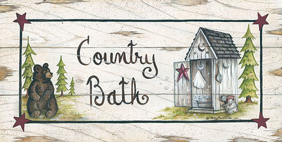 Mary Ann June MARY456 - Country Bath - Bear, Outhouse, Signs from Penny Lane Publishing