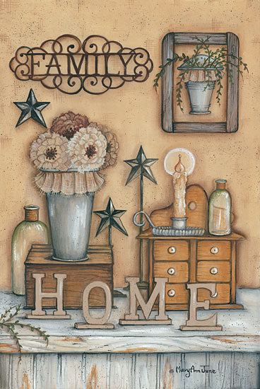 Mary Ann June MARY467 - Family - Home, Flowers, Family, Candles from Penny Lane Publishing