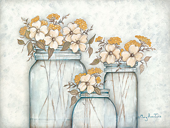 Mary Ann June MARY543 - MARY543 - Natural Beauty - 16x12 Flowers, Still Life, Glass Jars, Primitive from Penny Lane