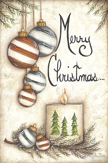Mary Ann June MARY558 - MARY558 - Merry Christmas to You - 12x18 Merry Christmas, Holidays, Christmas, Ornaments, Candles, Old Fashioned, Tea-Stain, Lodge, Signs from Penny Lane