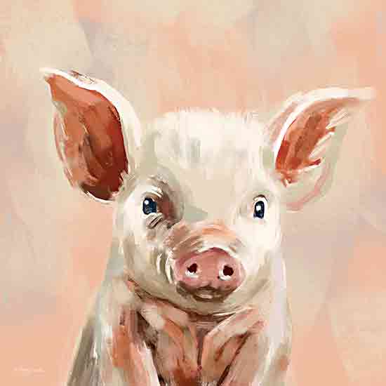 Molly Mattin MAT175 - MAT175 - This Little Piggy - 12x12 Pig, Piglet, Farm Animal, Portrait, Pink from Penny Lane
