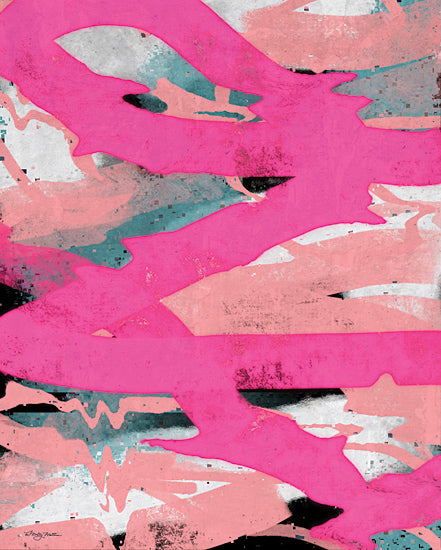 Molly Mattin MAT207 - MAT207 - Streams in Pink - 12x16 Abstract, Contemporary, Pink, Neon Pink from Penny Lane