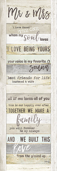 Marla Rae MAZ5047C - MAZ5047C - Mr. and Mrs. - 12x36   Mr & Mrs, Couples, Wedding, Marriage, Wood Planks, Love, Family from Penny Lane