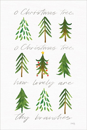Marla Rae MAZ5527 - MAZ5527 - O Christmas Tree    - 12x16 O Christmas Tree, Trees, Tree Types, Holidays from Penny Lane