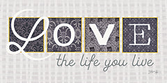 MAZ5613 - Love the Life You Live in Gray - 18x9