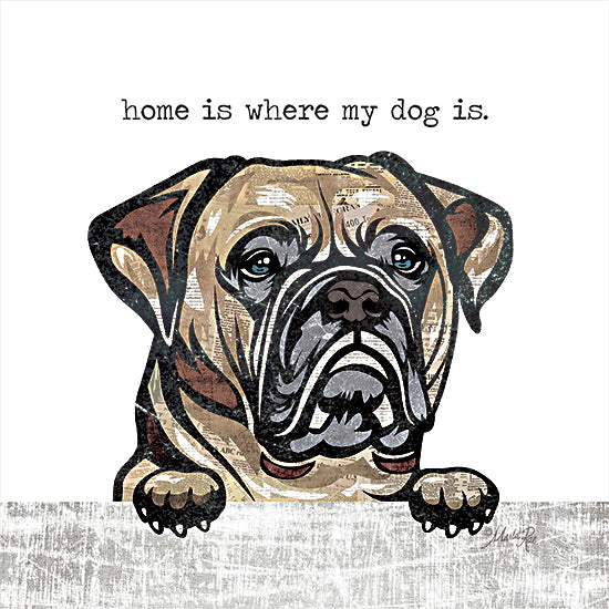Marla Rae MAZ5637 - MAZ5637 - Home is Where My Dog Is   - 12x12 Home is Where My Dog is, Dog, Boxer, Signs from Penny Lane
