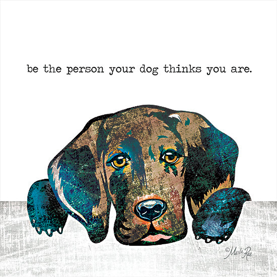 Marla Rae MAZ5641 - MAZ5641 - Be the Person     - 12x12 Be the Person, Dog, Hound Dog, Signs from Penny Lane