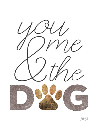 Marla Rae MAZ5673 - MAZ5673 - You, Me and the Dog - 12x16 You, Me and the Dog, Pets, Dogs, Paw Prints, Signs from Penny Lane