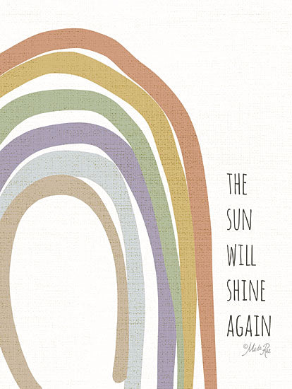 Marla Rae MAZ5732 - MAZ5732 - The Sun Will Shine Again - 12x16 The Sun Will Shine Again, Motivational, Rainbow,  Tween, Empowering, Uplifting Words, Signs from Penny Lane