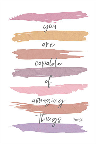 Marla Rae MAZ5740 - MAZ5740 - Amazing Things - 12x18 You Are Capable of Amazing Things, Motivational, Tween, Signs from Penny Lane