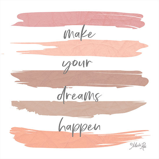 Marla Rae MAZ5742 - MAZ5742 - Make Your Dreams Happen - 12x12 Make Your Dreams Happen, Motivational, Tween, Signs from Penny Lane