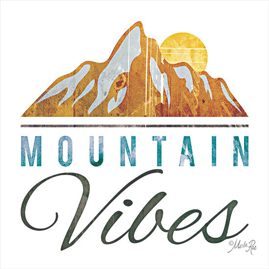Marla Rae MAZ5830 - MAZ5830 - Mountain Vibes - 12x12 Mountain Vibes, Mountains, Signs from Penny Lane