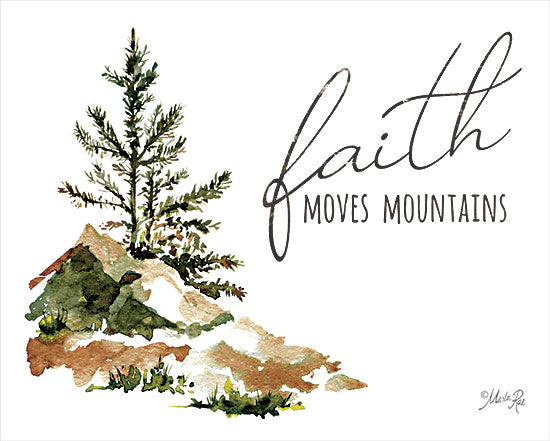 Marla Rae MAZ5832 - MAZ5832 - Faith Moves Mountains - 16x12 Faith Moves Mountains, Mountains, Tree, Faith, Motivational, Signs from Penny Lane