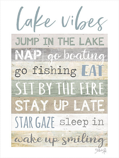 Marla Rae MAZ5834 - MAZ5834 - Lake Vibes - 12x16 Lake, Lodge, Rules, Typography, Signs, Leisure, Summer from Penny Lane