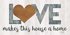 MAZ5843 - Love Makes This House a Home with Heart - 18x9