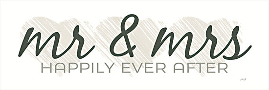 Marla Rae MAZ5872A - MAZ5872A - Mr. & Mrs. Happily Ever After - 36x12 Wedding, Mr. & Mrs. Happily Ever After, Typography, Signs, Textual Art from Penny Lane