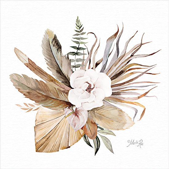 Marla Rae MAZ5910 - MAZ5910 - Boho Bouquet 2 - 12x12 Feathers, Nature, Flower, White Flower, Bouquet, Bohemian from Penny Lane