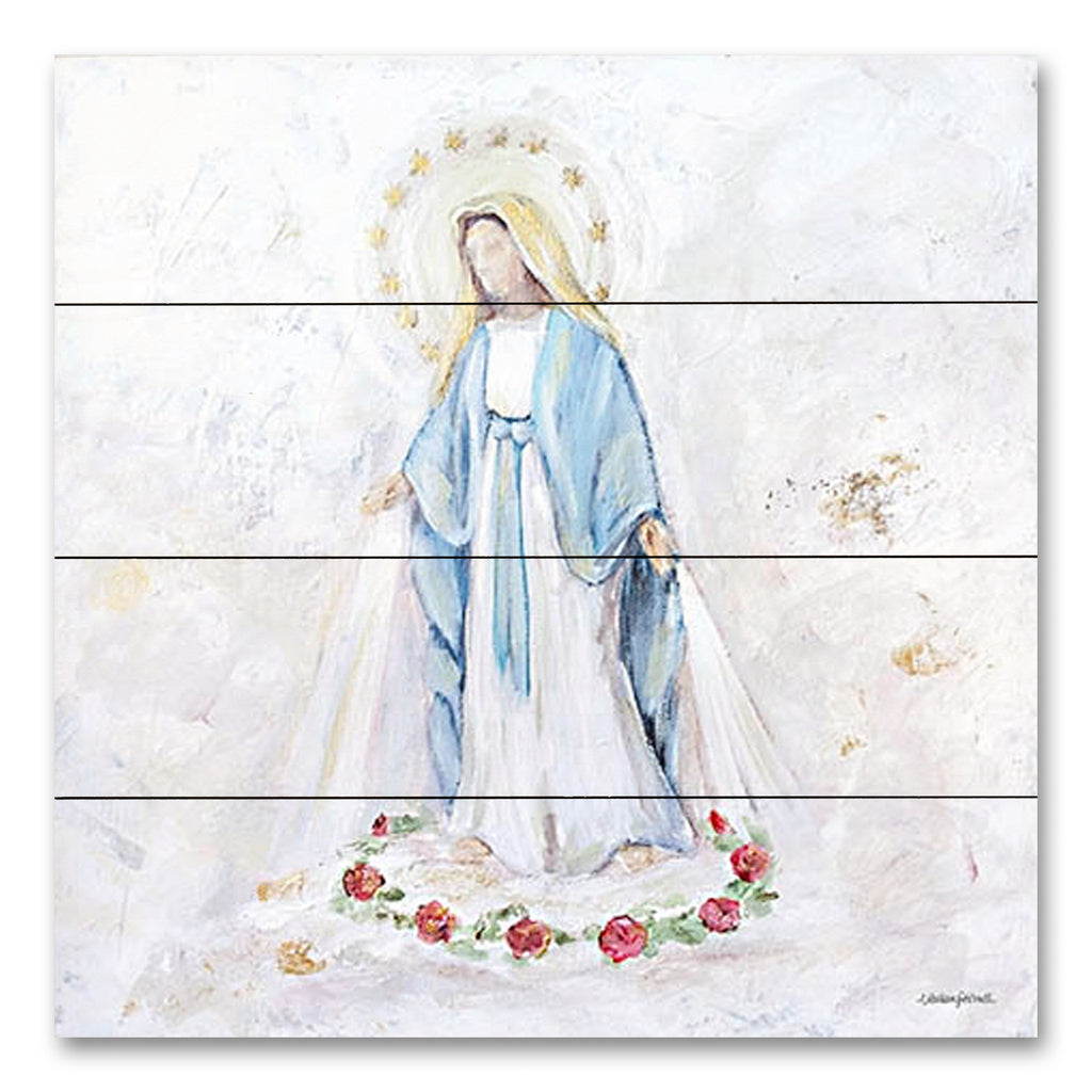 Mackenzie Kissell MKA108PAL - MKA108PAL - Blessed Mother - 12x12 Religious, Mary, Blessed Mother, Mother of God, Flowers, Holy, Abstract from Penny Lane