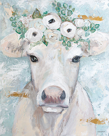 Mackenzie Kissell MKA120 - MKA120 - Annabelle the Cow - 12x16 Cow, Flowers, Floral Crown, Whimsical, Portrait from Penny Lane