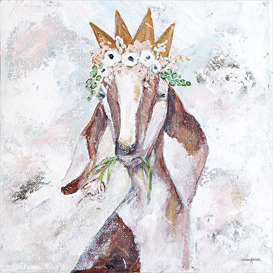 Mackenzie Kissell MKA123 - MKA123 - Princess Goat - 12x12 Goat, Flowers, Flowers, Whimsical, Portrait, Floral Crown from Penny Lane